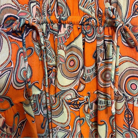 NWT A.L.C. Bella Silk Mini Dress - Floral Halter Pleated Dress - Tropical Resort - Picture 4 of 11